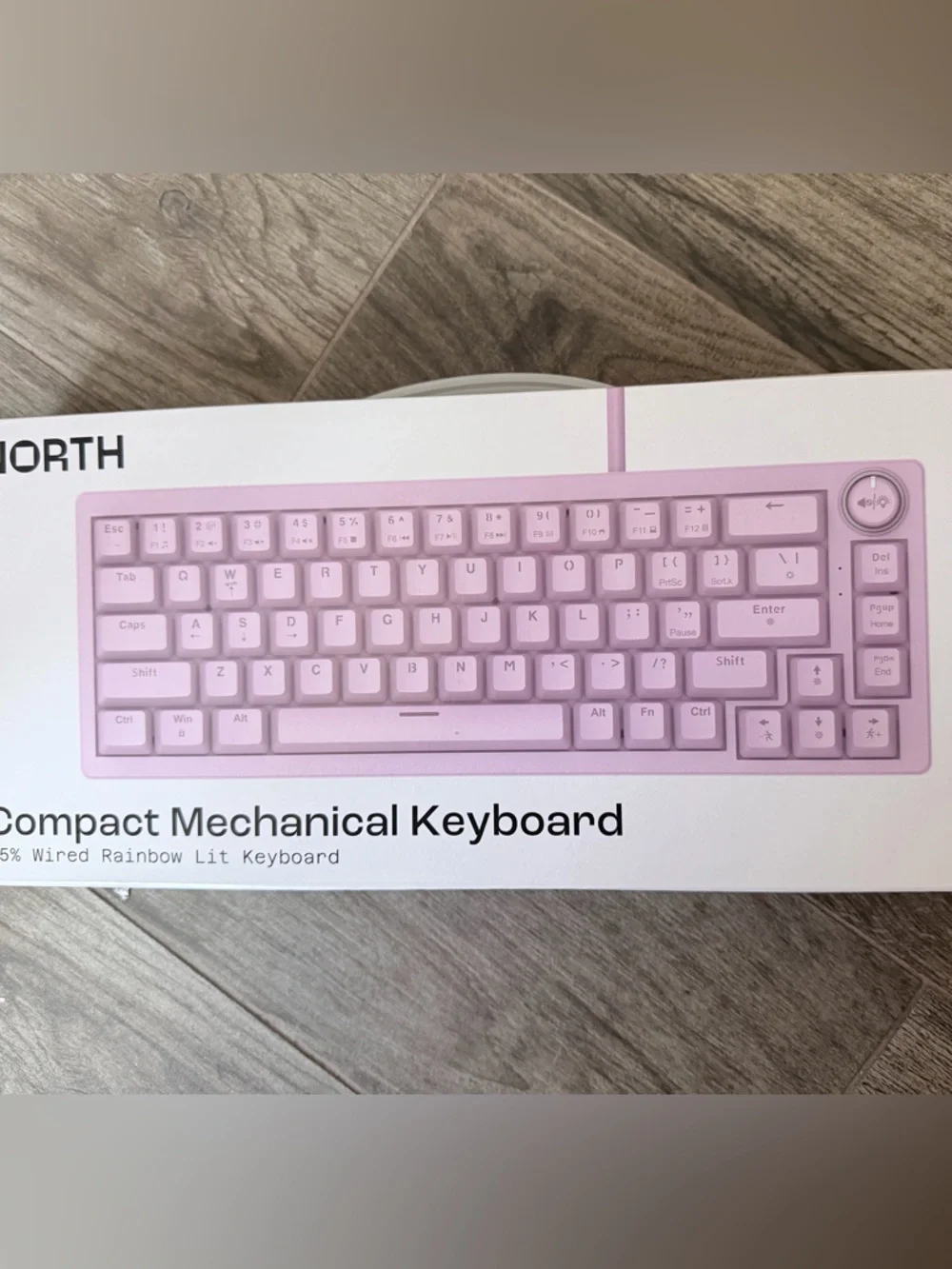 Compact 65% Mechanical Keyboard - Pink